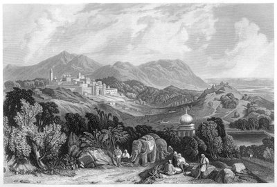 Die Festung von Nahan im Herrschaftsgebiet von Oude, Indien, ca. 1860 von Unbekannt