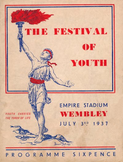 Das Titelblatt des Programms für Das Jugendfestival, 1937 von Unbekannt