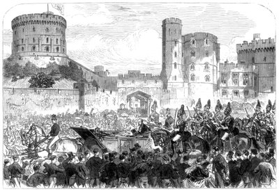 Die Hochzeit von Prinzessin Helena, Windsor Castle, 1866 von Unbekannt