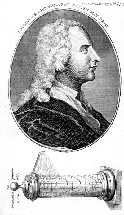 Thomas Wright, englischer Astronom, wissenschaftlicher Instrumentenbauer und Lehrer, 1793 von Unbekannt