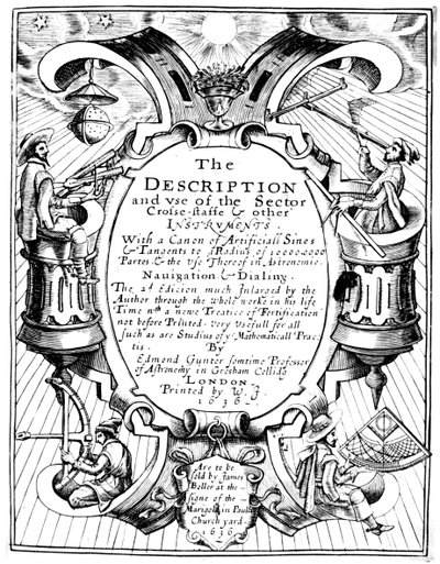 Titelseite von The Description and Use of the Sector von Edmund Gunter von Unbekannt