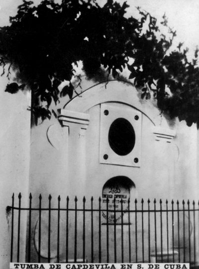 Grab von Capdevila in Santiago de Cuba, 1871, 1920er Jahre von Unbekannt