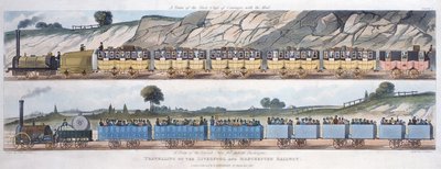 Reisen auf der Liverpool und Manchester Eisenbahn von Unbekannt