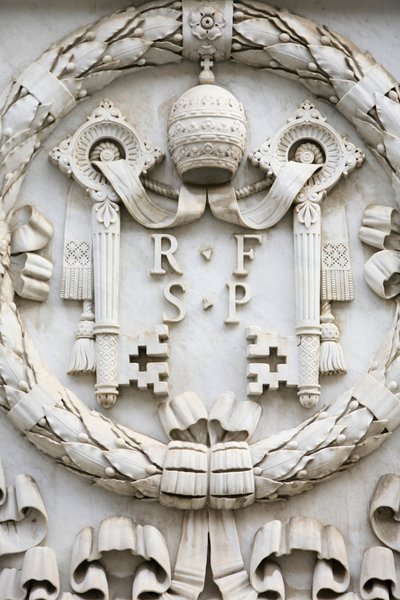 Wappen des Vatikans, Rom, Italien von Unbekannt