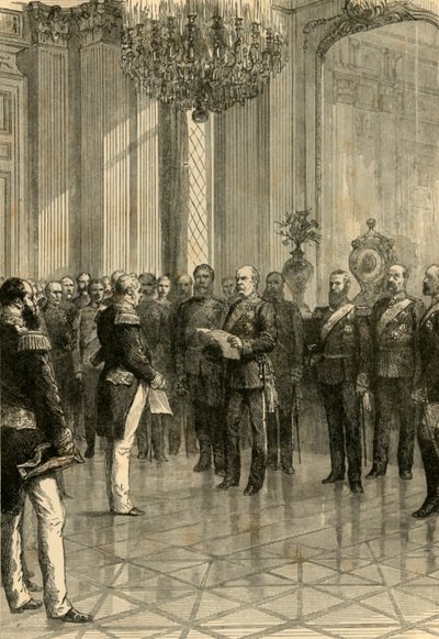 Versailles, 1871: Proklamation von König Wilhelm zum Kaiser von Deutschland, 1890 von Unbekannt