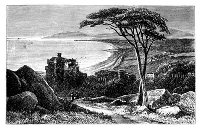 Victoria Castle, mit Killiney-Bray Head in der Ferne, Irland, ca. 1888 von Unbekannt