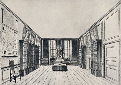 Blick auf die Themse in der Bibliothek von Samuel Pepys, York Buildings, 1928 von Unbekannt