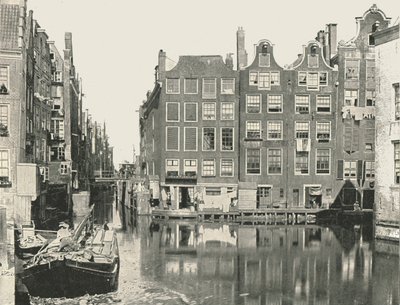 Blick auf einen der Hauptkanäle, Amsterdam, Niederlande von Unbekannt