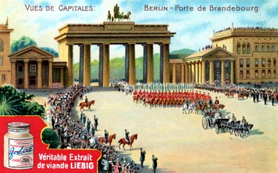 Ansichten von Hauptstädten: Brandenburger Tor, Berlin, ca. 1900 von Unbekannt