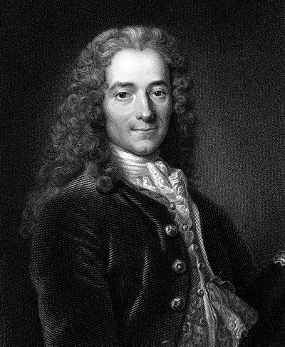 Voltaire, französischer Autor, Dramatiker, Satiriker und Schriftsteller des 18. Jahrhunderts von Unbekannt