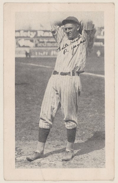 Waite Hoyt, P. Yanks, aus Baseball-Streifen-Karten W575-2, ca. 1921-22 von Unbekannt