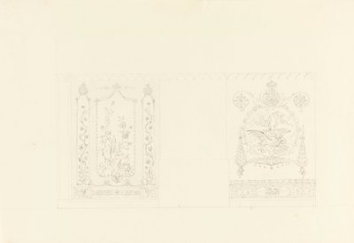 Wanddekoration, Blauer Zeichensaal, Royal Pavilion, Brighton von Unbekannt