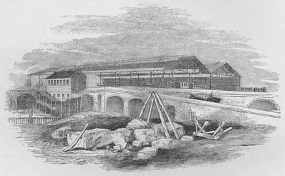 Waterloo Bahnhof, wie er beim ersten Bau aussah von Unbekannt