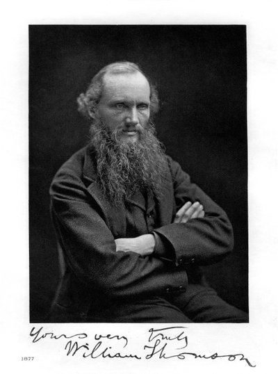 William Thomson, Lord Kelvin, irisch-schottischer Mathematiker, Physiker und Ingenieur, 1877 von Unbekannt