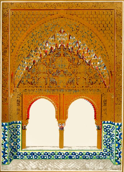Fenster in der Nische, Halle der zwei Schwestern, 1907 von Unbekannt