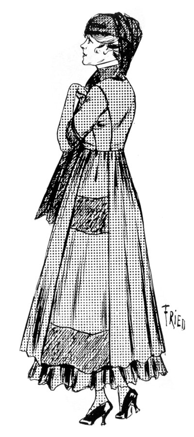 Frauenumhang mit Kreppsaum und Seidenschleier, 1915 von Unbekannt