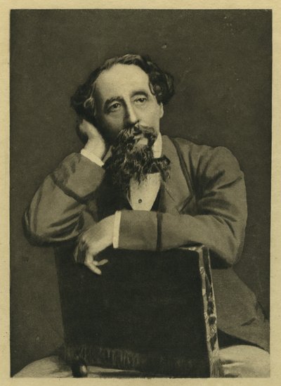 Charles Dickens, Porträt nach einem Foto von Herbert Watkins (geb. 1828) von Unbekannt Unbekannt