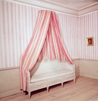 Klappbett im Haus von Carl Linnaeus, Hammarby, Uppsala, Schweden von Unbekannt Unbekannt