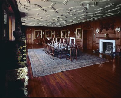 Drumlanrig Castle: Speisesaal mit einem Porträt von William, 1. Herzog von Queensberry von Unbekannt Unbekannt