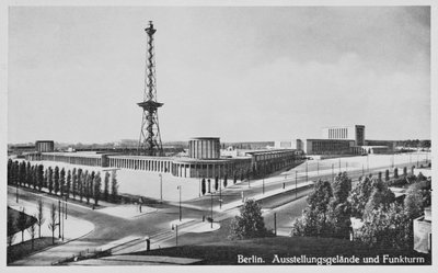 Ausstellungshallen und Sendeturm, Charlottenburg, Berlin, ca. 1930 von Unbekannt Unbekannt
