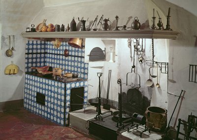 Innenansicht der Küche des Hotel de Cabris, 1774 von Unbekannt Unbekannt