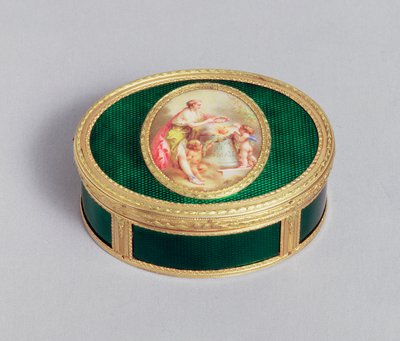 Louis XVI Gold- und Emailschnupftabakdose, Paris, 1774 von Unbekannt Unbekannt