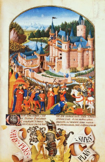 Belagerung des Château de Derval durch Pierre La Baud von Unbekannt Unbekannt