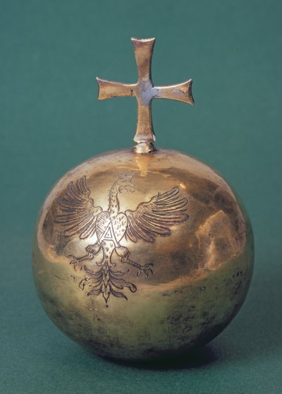 Reichsapfel von Königin Anna Jagiellon, bestellt von Königin Anna als Teil ihrer Krönungsinsignien, ca. 1572 von Unbekannt Unbekannt