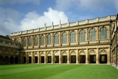 Ansicht des Großen Hofes der Wren Library, Trinity College, Cambridge von Unbekannt Unbekannt