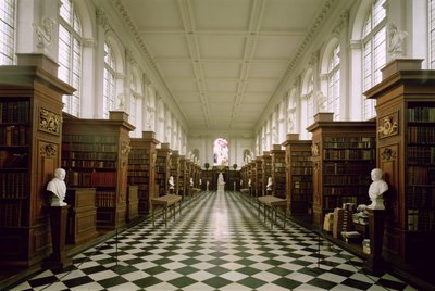 Wren Library, Innenansicht, 1676-84, erbaut von Sir Christopher Wren, Trinity College, Cambridge, UK von Unbekannt Unbekannt