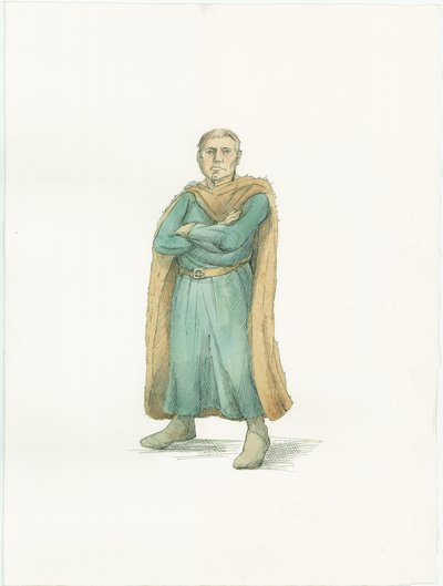 Eine Rekonstruktionsillustration, die Herzog Wilhelm von der Normandie um 1066 zeigt von Unbekannter Künstler
