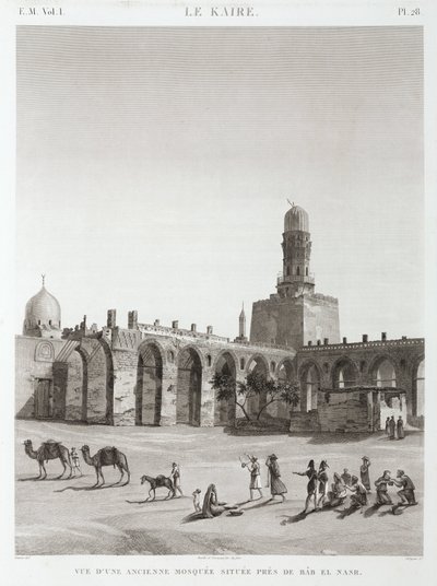 Eine alte Moschee in der Nähe von Bab el-Nasr, Kairo, Ägypten, ca. 1798 von Unbekannt