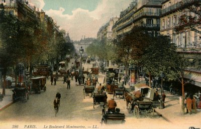Boulevard Montmartre, Paris von Unbekannter Künstler