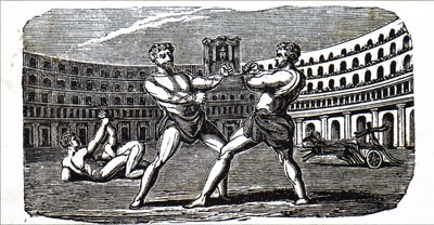 Boxer im Kolosseum im antiken Rom von Unbekannt