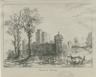 Caverswall Castle: Tintenzeichnung, nd [?19. Jahrhundert] von Unbekannt
