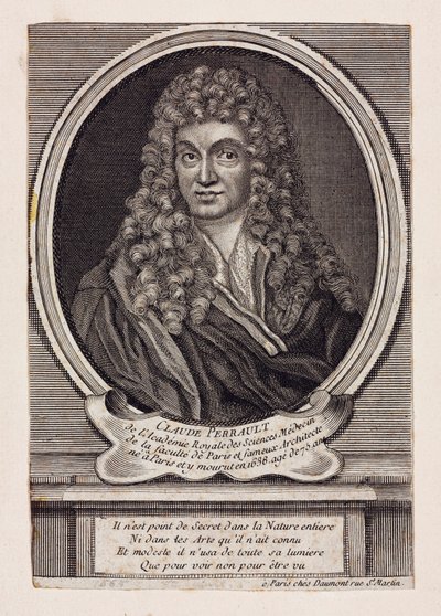 Claude Perrault, französischer Architekt, Wissenschaftler und Arzt, ca. 1660er von Unbekannt