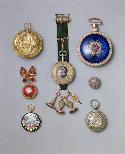 Sammlung von Fabergé Taschenuhren von Unbekannt