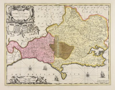 Comitatus Dorcestria vulgo anglice Dorset Shire von Unbekannter Künstler
