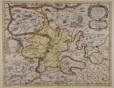 Neue und genaue Beschreibung der Grafschaft Wertheim und angrenzender Regionen von Unbekannter Künstler