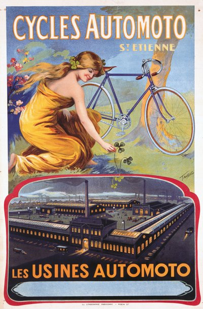 Cycles Automoto St Etienne - Die Automoto-Fabriken, ca. 1914 von Unbekannt