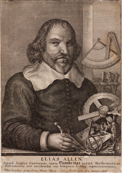 Elias Allen, Mathematiker und Instrumentenbauer, ca. 1630 von Unbekannt
