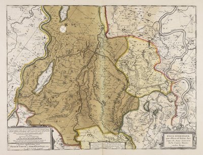 Fossa Eugeniana, die vom Rhein zur Maas geführt wurde, begonnen im Jahr MDCXXVII unter der Leitung von Graf Henricus vanden Berge von Unbekannter Künstler