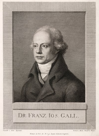 Franz Joseph Gall, deutscher Anatom und Phrenologe, ca. 1800 von Unbekannt