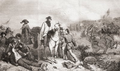 Garibaldi in Italien während der Belagerung von Rom 1849 von Unbekannter Künstler