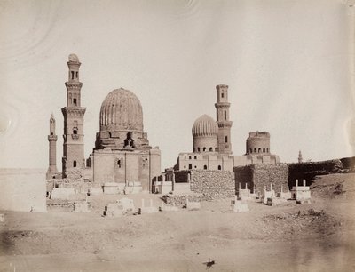 Gesamtansicht der Gräber der Mameluken, Kairo von Unbekannter Künstler