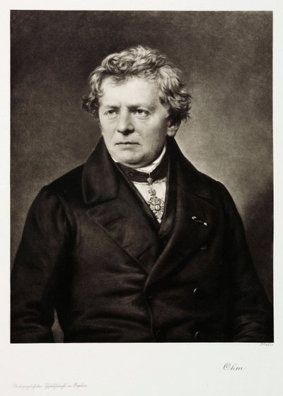Georg Simon Ohm, deutscher Physiker, um 1840 von Unbekannt