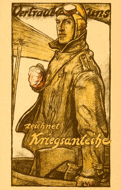 Deutsches WW1 Kriegsanleihen-Poster von Unbekannter Künstler