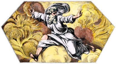 Gott erschafft Himmel und Erde (Farbstich aus der Loggia des Vatikans von Raphael) von Unbekannter Künstler