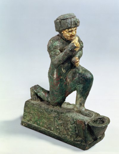Hammurabi, König von Babylon, betet vor einem heiligen Baum, um 1750 v. Chr. von Unbekannt