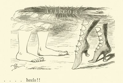 Absätze, eine Allegorie von Unbekannt